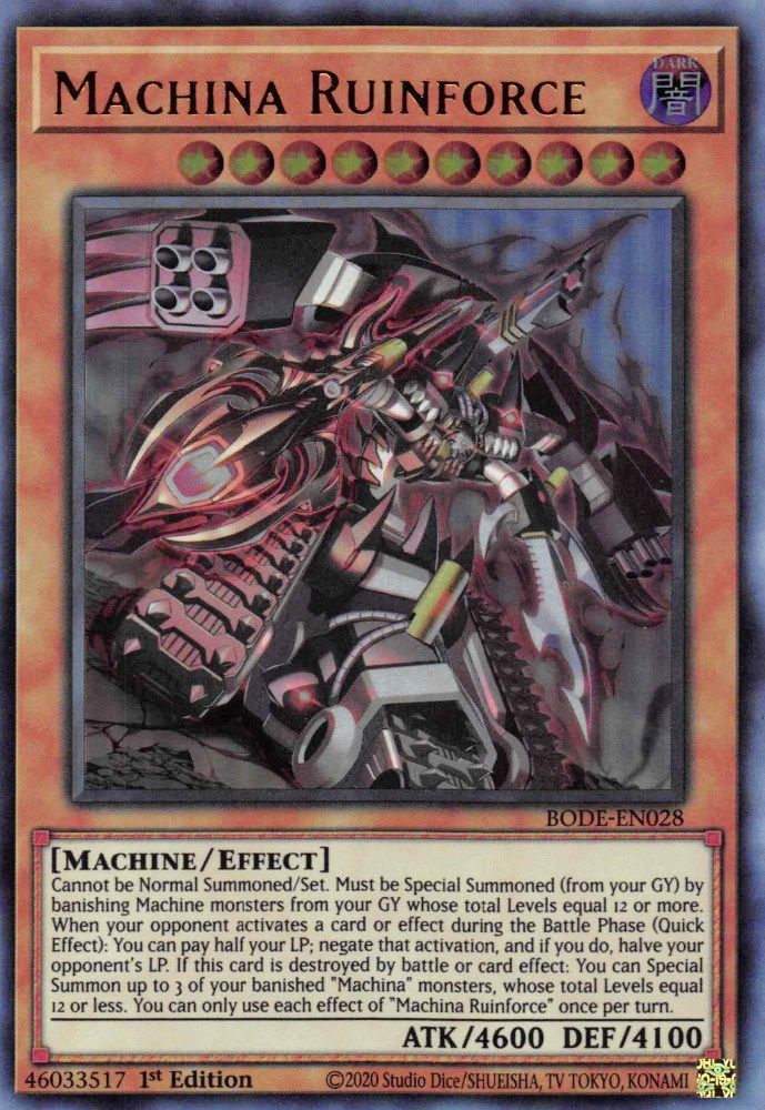 Machina Ruinforce (BODE-EN028) - Ultra Rare