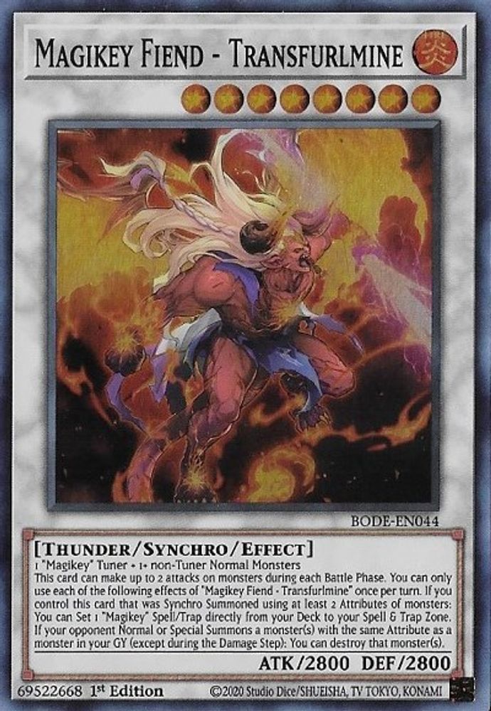 Magikey Fiend - Transfurlmine (BODE-EN044) - Super Rare