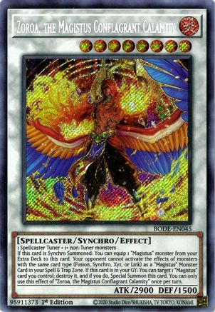 Zoroa, la calamité conflagrante Magistus [BODE-EN045] Secret Rare 