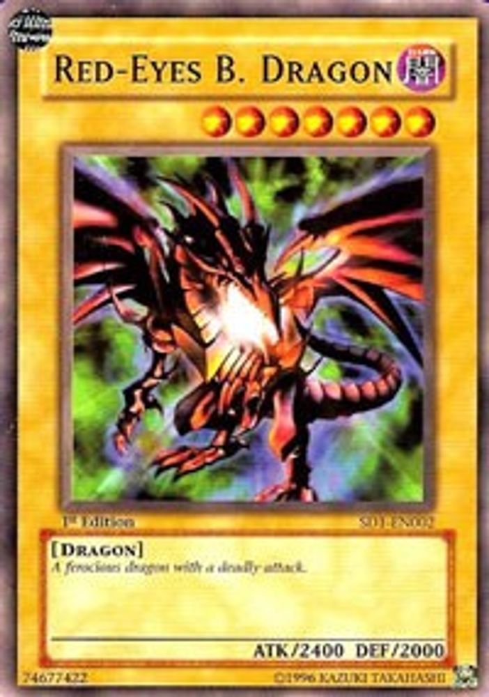 B. Dragon aux yeux rouges [SD1-EN002] Commun 