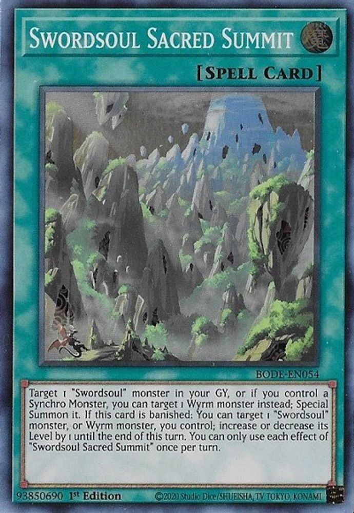 Swordsoul Sacred Summit (BODE-EN054) - Super Rare