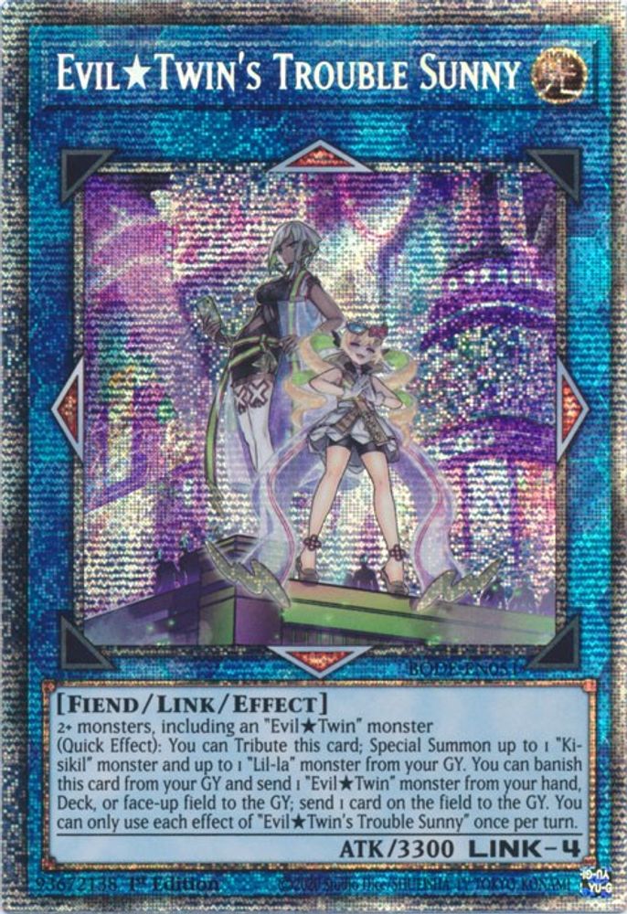 Evil Twin's Trouble Sunny (Starlight Rare) (BODE-EN051) - Starlight Rare