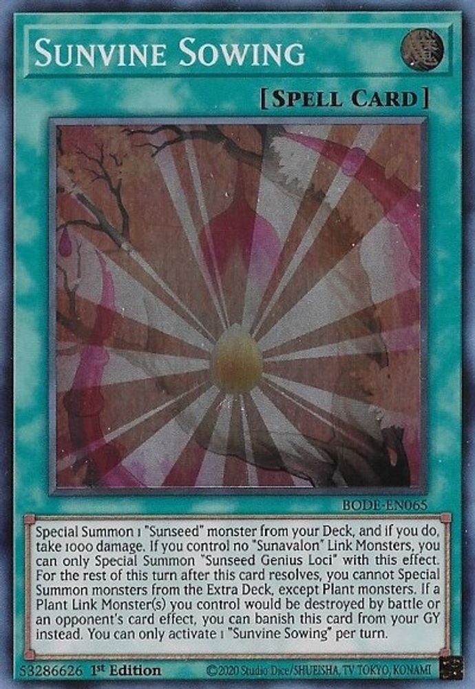 Sunvine Sowing (BODE-EN065) - Super Rare