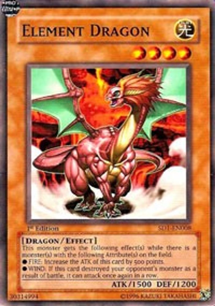 Élément Dragon [SD1-EN008] Commun 