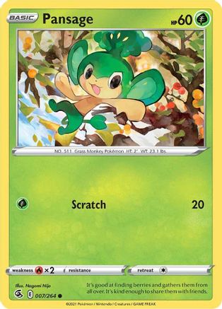 Pansage (007/264) [Épée et Bouclier : Fusion Strike] 