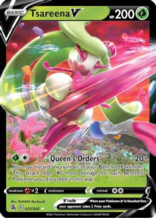 Tsareena V 021  - Holofoil - Ultra Rare
