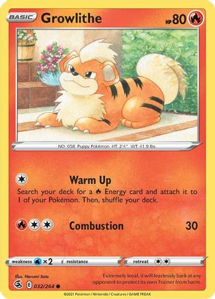 Growlithe 032  - Common
