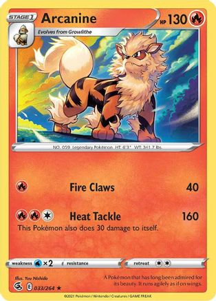 Arcanine 033  - Rare