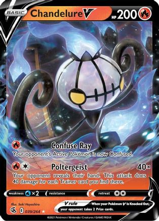 Chandelure V 039  - Holofoil - Ultra Rare