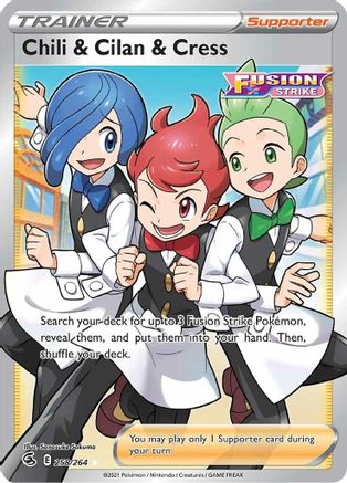 Chili & Cilan & Cress (Full Art) 258  - Holofoil - Ultra Rare