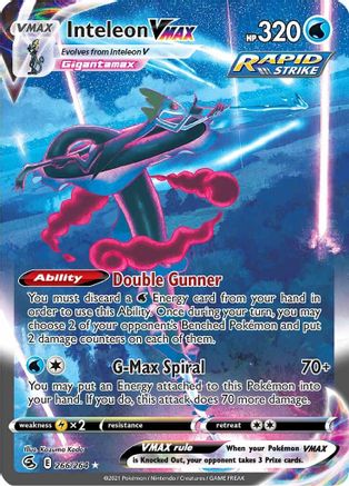 Inteleon VMAX (Alternate Art Secret) 266  - Holofoil - Secret Rare