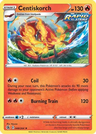 Centiskorch (48) (48) 048  - Rare