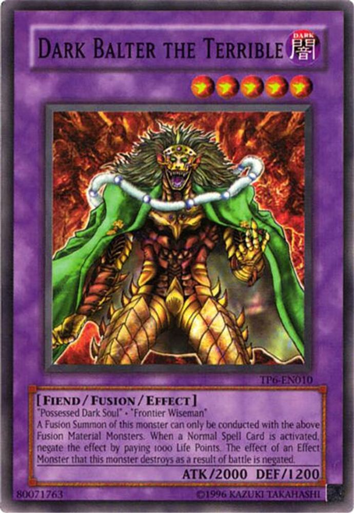 Dark Balter le Terrible [TP6-EN010] Commun 