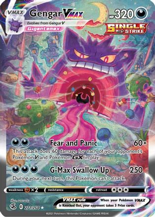 Gengar VMAX (Alternate Art Secret) 271  - Holofoil - Secret Rare
