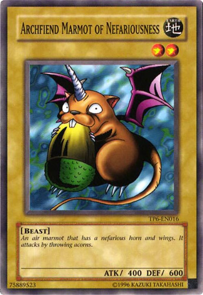 Archfiend Marmot of Nefariousness (TP6-EN016) - Common