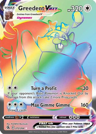 Greedent VMAX (Secret) 272  - Holofoil - Secret Rare