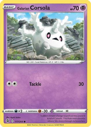 Galarian Corsola 117  - Common