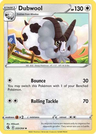 Dubwool (223/264) [Épée et bouclier : Fusion Strike] 
