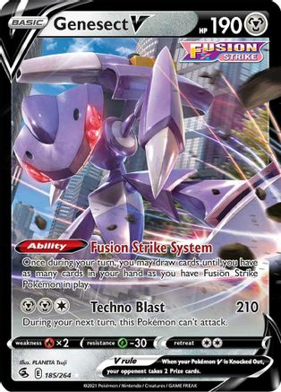 Genesect V 185  - Holofoil - Ultra Rare