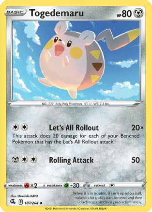 Togedemaru 187  - Uncommon