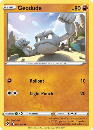 Geodude 135  - Common