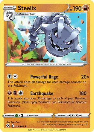 Steelix 139  - Holofoil - Holo Rare