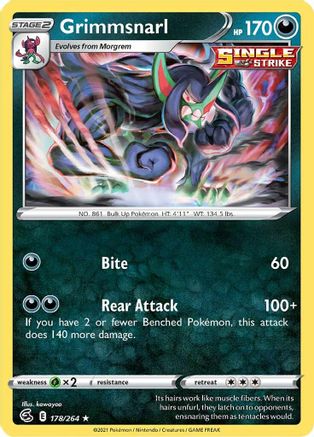 Grimmsnarl 178  - Holofoil - Holo Rare
