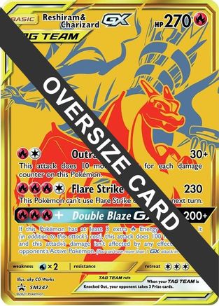 Reshiram & Charizard GX SM247  - Holofoil - Promo