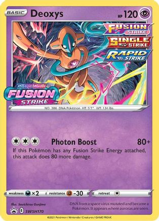 Deoxys (Prerelease) SWSH170  - Holofoil - Promo