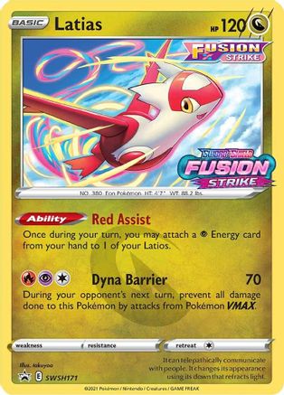 Latias (Prerelease) SWSH171  - Holofoil - Promo