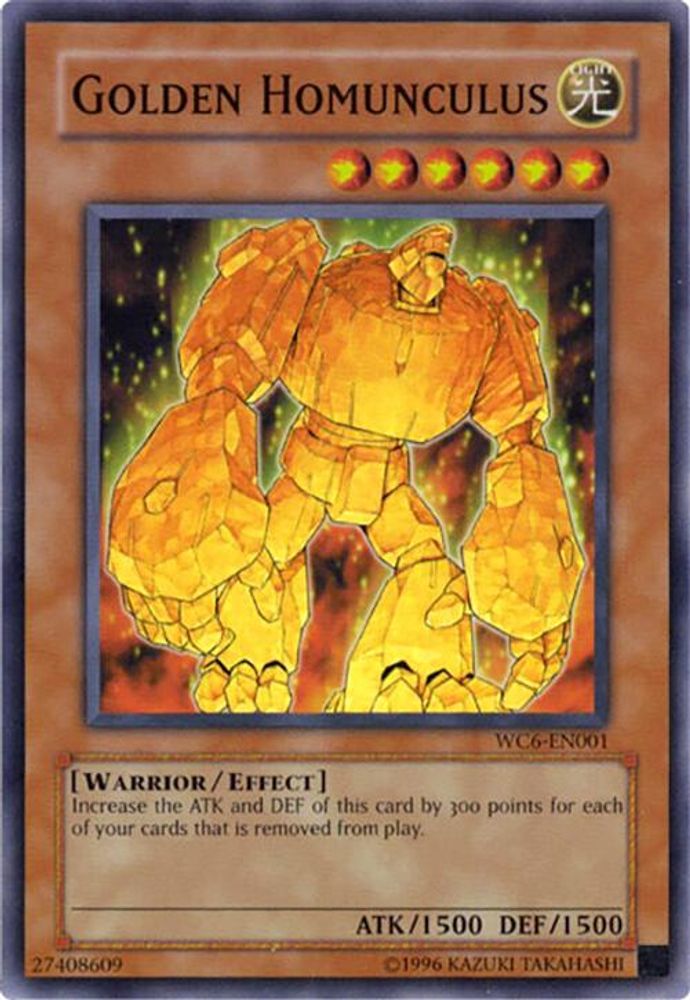 Golden Homunculus (WC6-EN001) - Super Rare