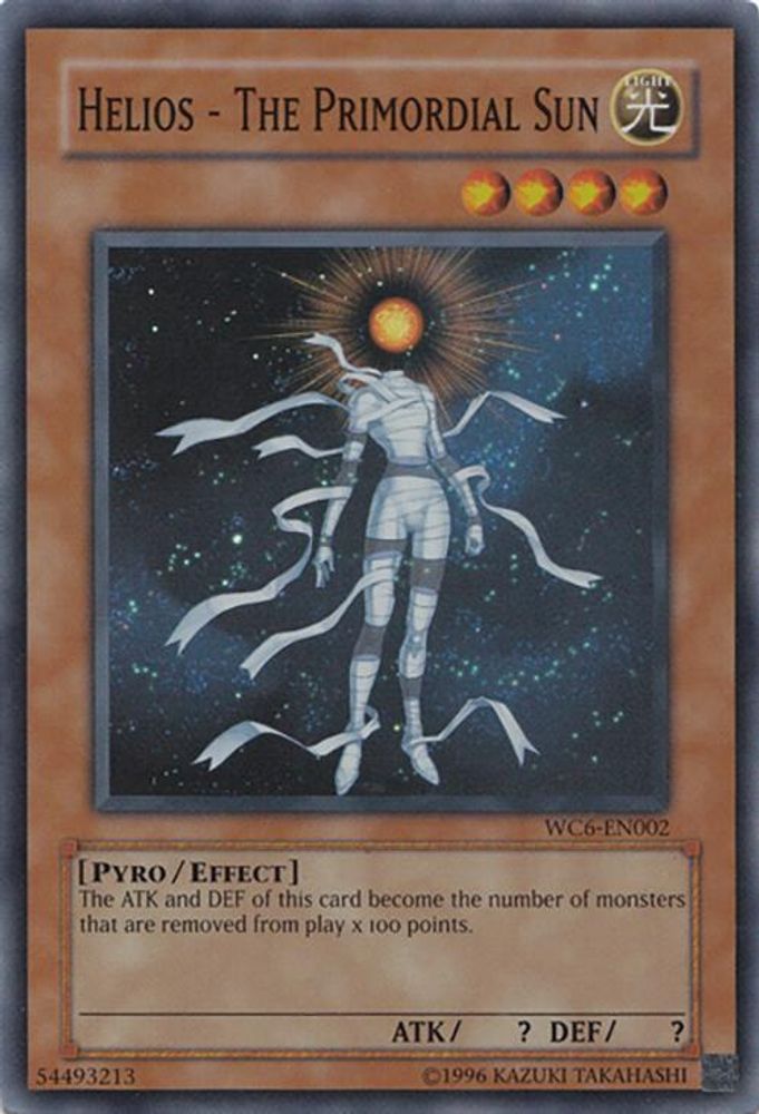 Helios - The Primordial Sun (WC6-EN002) - Super Rare