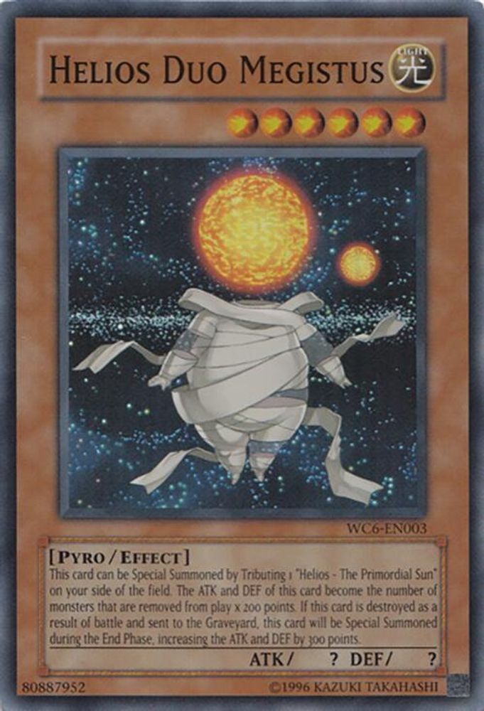 Helios Duo Megistus (WC6-EN003) - Super Rare
