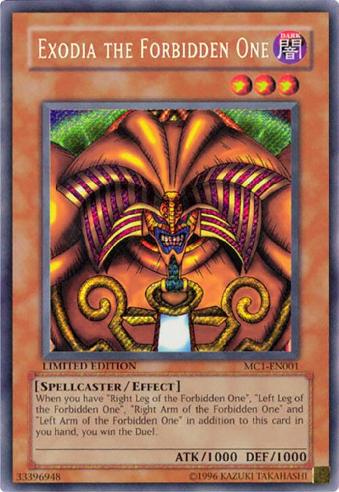 Exodia the Forbidden One (MC1-EN001) - Secret Rare