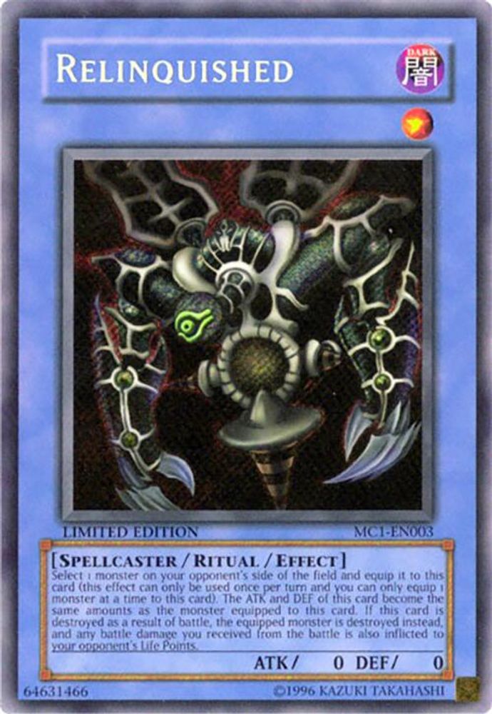 Relinquished (MC1-EN003) - Secret Rare