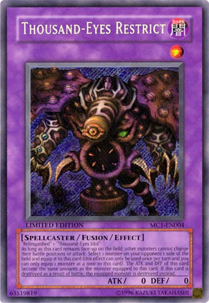 Thousand-Eyes Restrict (MC1-EN004) - Secret Rare