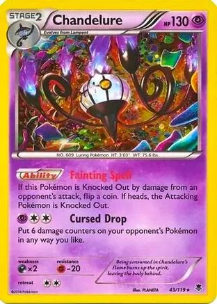 Chandelure - 43/119 (Cosmos Holo)/119  - Holofoil - Promo
