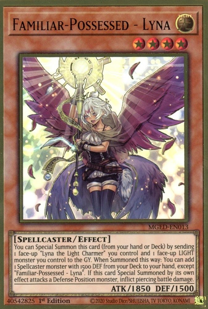Familiar-Possessed - Lyna (MGED-EN013) - Premium Gold Rare