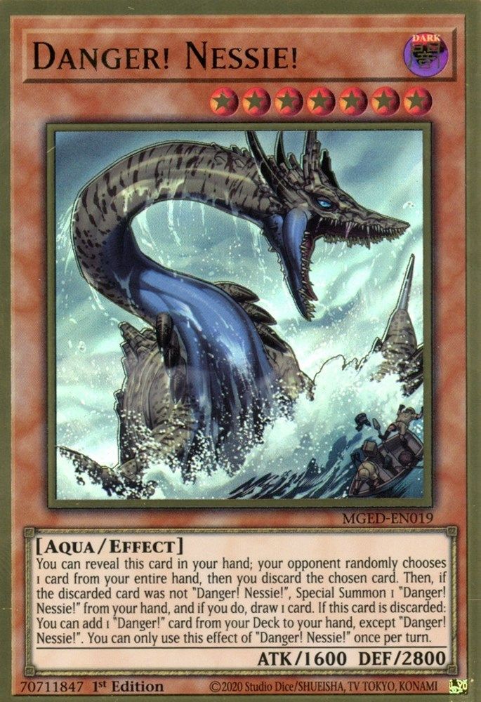 Danger! Nessie! (MGED-EN019) - Premium Gold Rare
