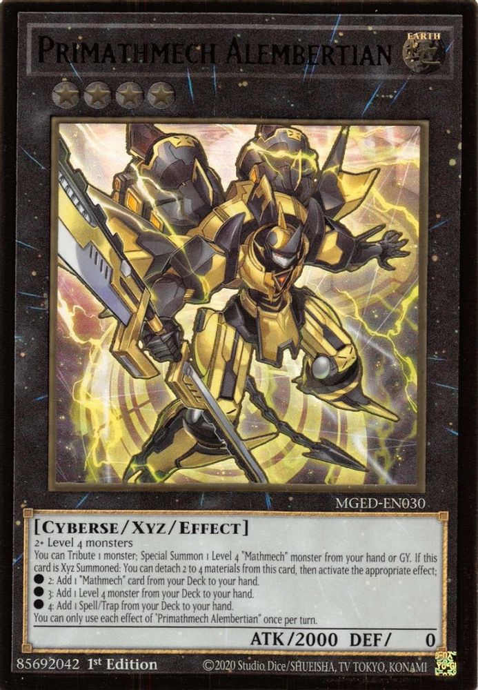 Primathmech Alembertian (MGED-EN030) - Premium Gold Rare