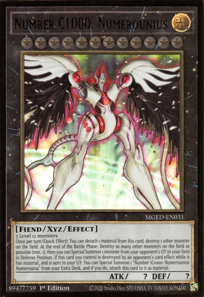 Number C1000: Numerounius (MGED-EN031) - Premium Gold Rare