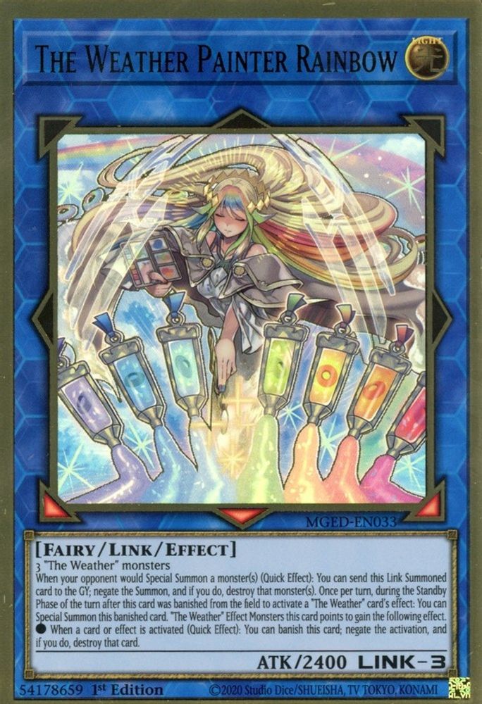 The Weather Painter Rainbow (MGED-EN033) - Premium Gold Rare