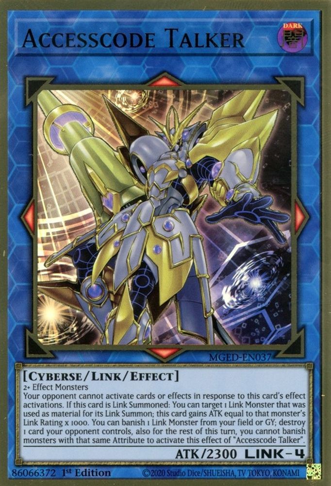Accesscode Talker (MGED-EN037) - Premium Gold Rare