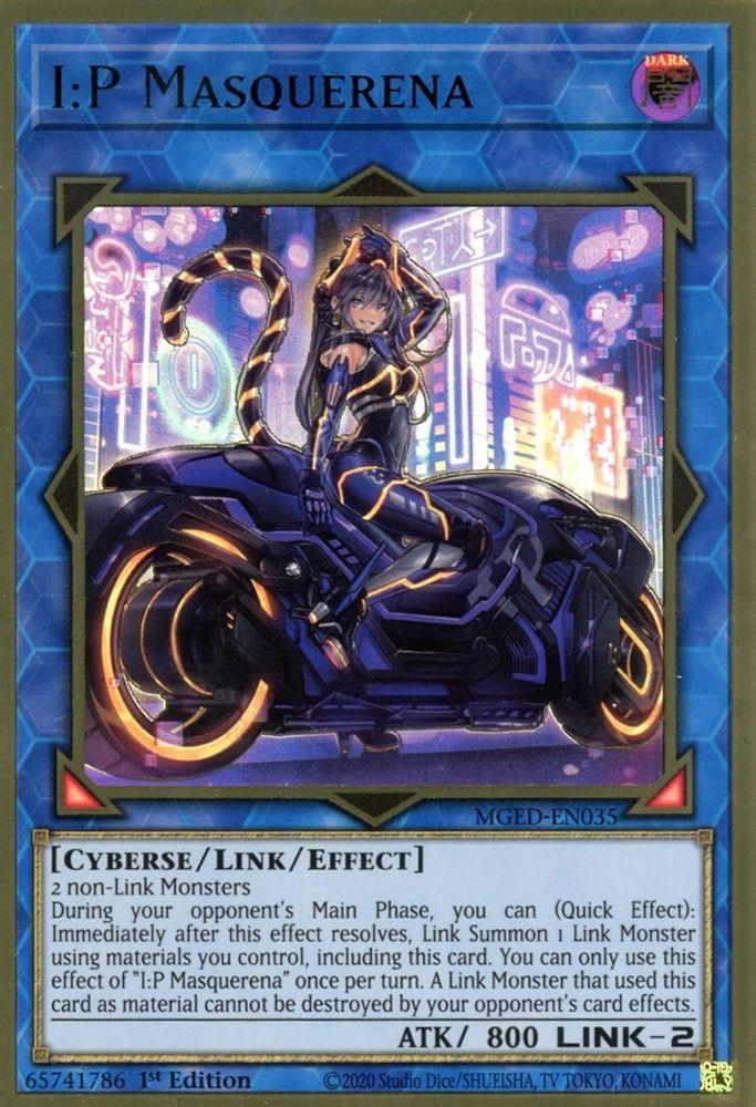 I:P Masquerena (Alternate Art) (MGED-EN035) - Premium Gold Rare