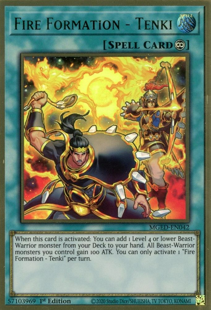 Formation de feu - Tenki [MGED-EN042] Or Rare 