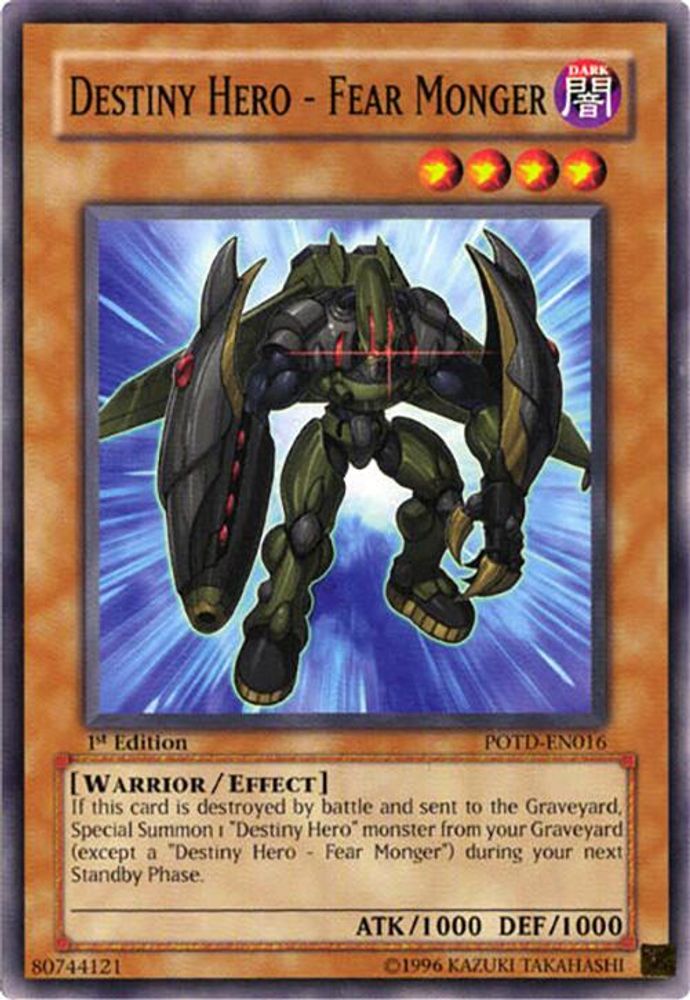 Destiny Hero - Fear Monger (POTD-EN016) - Common