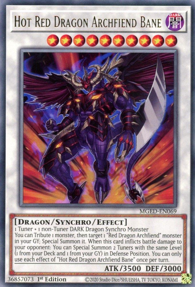Hot Red Dragon Archfiend Bane (MGED-EN069) - Rare