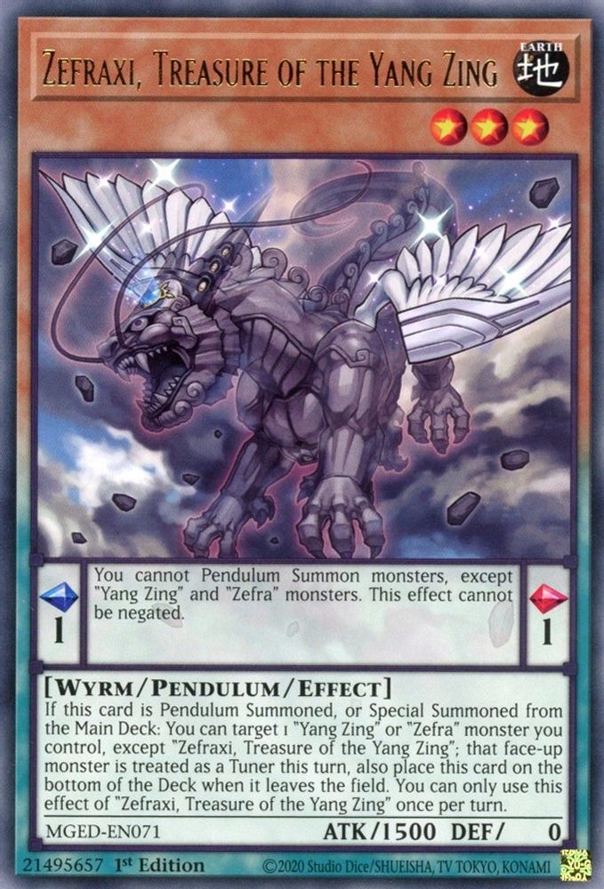 Zefraxi, Treasure of the Yang Zing (MGED-EN071) - Rare