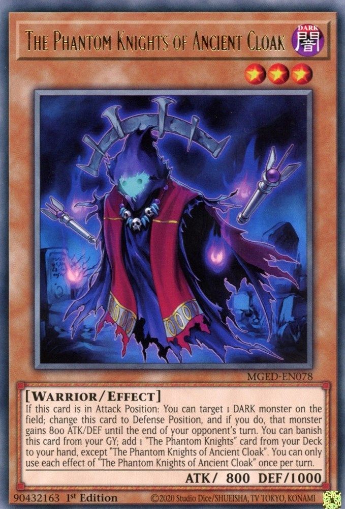 The Phantom Knights of Ancient Cloak (MGED-EN078) - Rare