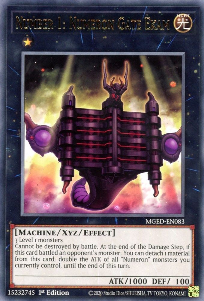 Number 1: Numeron Gate Ekam (MGED-EN083) - Rare
